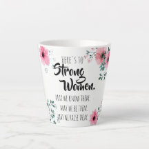 Brinde às Mulheres Fortes Floral em Aquarela Amig