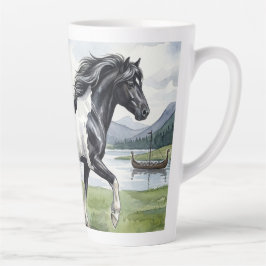 Caneca De Café Latte Brunskjottur Black pinto Icelandic