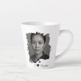 Caneca De Café Latte Brushstroke design for your image and text