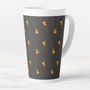 Caneca De Café Latte Bruxa Broom