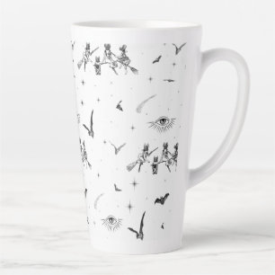 Caneca De Café Latte Bruxas Bat