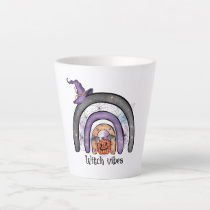 Caneca De Café Latte Bruxas Vibes Black Rainbow