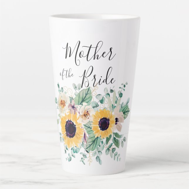 Caneca De Café Latte BUDGET Mãe Noiva Personalizada Ofertas de Presente (Frente)