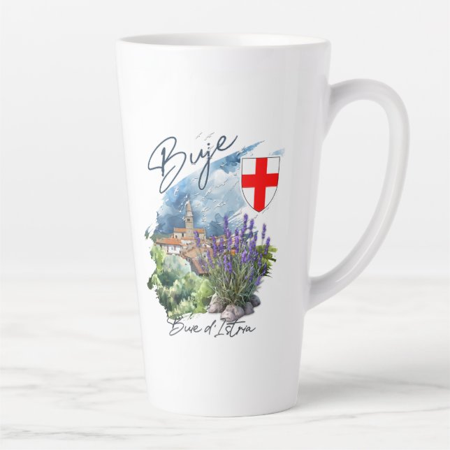 Caneca De Café Latte Buje Croatia (Direita)