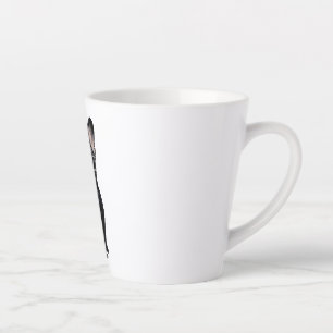 Caneca De Café Latte Buldogue Francês em Tuxedo Vestindo Óculos