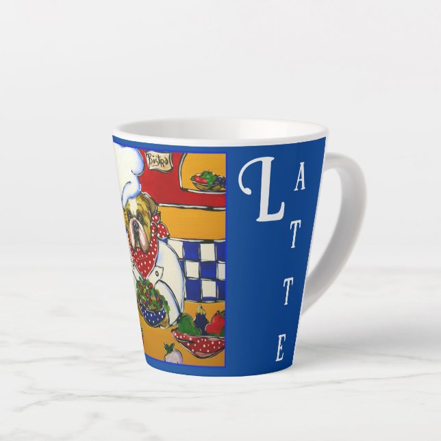 CANECA DE CAFÉ LATTE BULLDOG  (Ângulo direito)