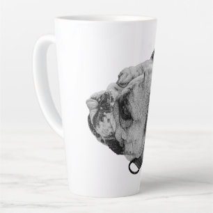 Caneca De Café Latte Bulldog Gentle Ease