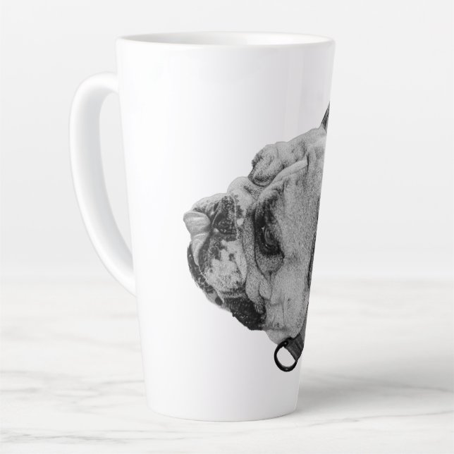 Caneca De Café Latte Bulldog Gentle Ease (Ângulo esquerdo)