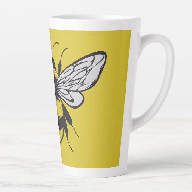 Caneca De Café Latte Bumble Bee (Direita)