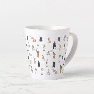 Caneca De Café Latte Bumbuns De Gato, Senhora De Gato Louca, Bumbuns De