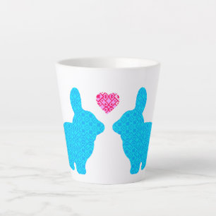 Caneca De Café Latte Bunny Love
