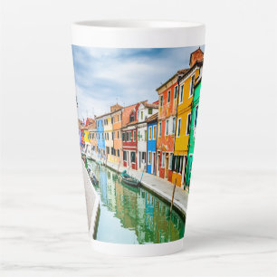 Caneca De Café Latte Burano, Itália