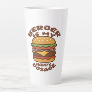 Caneca De Café Latte Burger é minha feliz citação de vintage