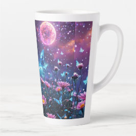 Caneca De Café Latte Butterfly Paradise