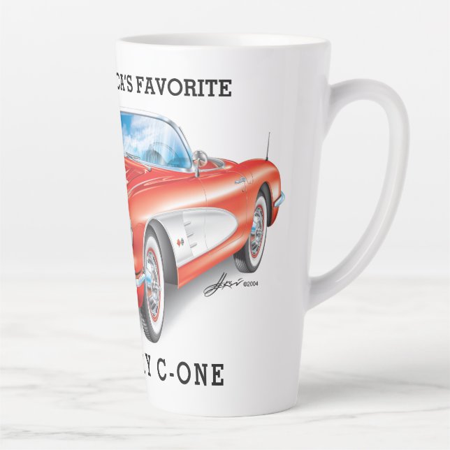 CANECA DE CAFÉ LATTE  C-ONE AUTOMOBILE ART (Direita)