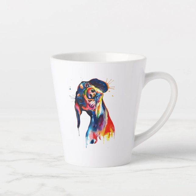 Caneca De Café Latte Cachorro (Direita)