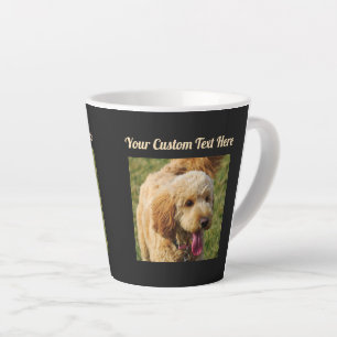 Caneca De Café Latte Cachorro de Goldendoododododododododododle de Mens