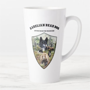 Caneca De Café Latte Cachorro de Urso Karelian