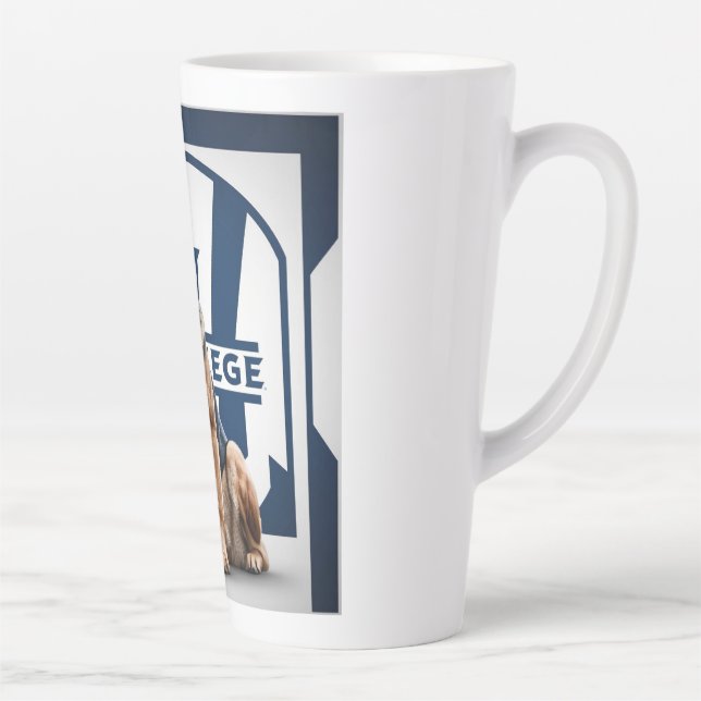 Caneca De Café Latte Cachorro Poderoso: German shepherd (Direita)