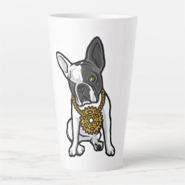 Caneca De Café Latte Cachorro Pug Estilo de Rua