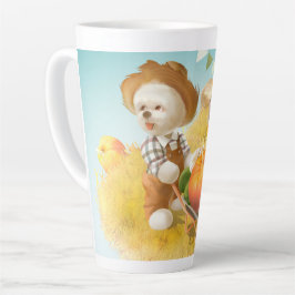 Caneca De Café Latte Cachorro-quente com abóbora