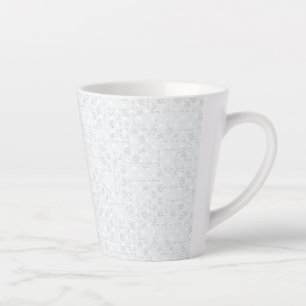 Caneca De Café Latte Caderno Minimalista para Espaço de Trabalho Execut