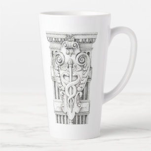 Caneca De Café Latte CADUCEUS Tall Taps Latão