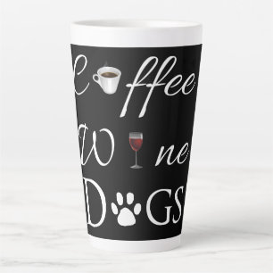 Caneca De Café Latte Cães de Vinho Café Lata