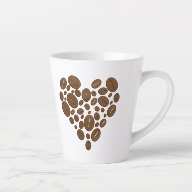 Caneca De Café Latte Café amantes Latte Mug (Direita)
