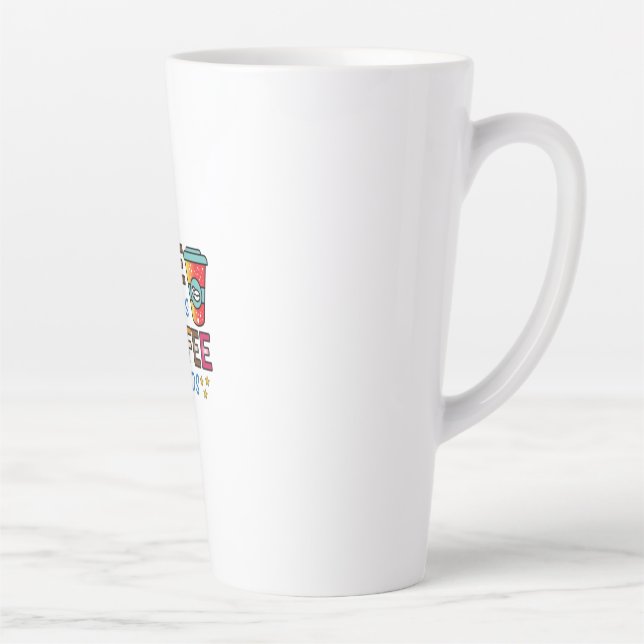 Caneca De Café Latte Café Arte Acontece Café Ajuda (Direita)