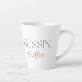 Caneca De Café Latte Café Bussin para Amantes de Cafeína da Moda