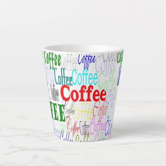 Caneca De Café Latte Café Café Café Café? Caneca para café latte (Frente)