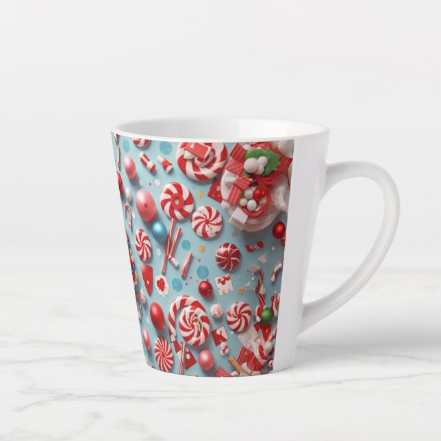 Caneca De Café Latte Café de Natal Festivo (Direita)