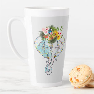 Caneca De Café Latte Café design-elefante tailandês e Tea Mug