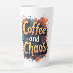 Caneca De Café Latte Café e Caos
