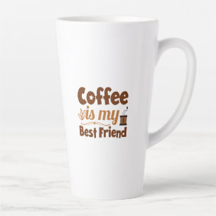 Caneca De Café Latte Café é meu melhor amigo