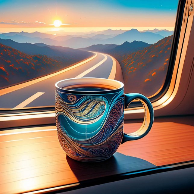 Caneca De Café Latte Café é minha religião (Criador carregado)