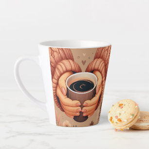 Caneca De Café Latte café é um abraço numa caneca