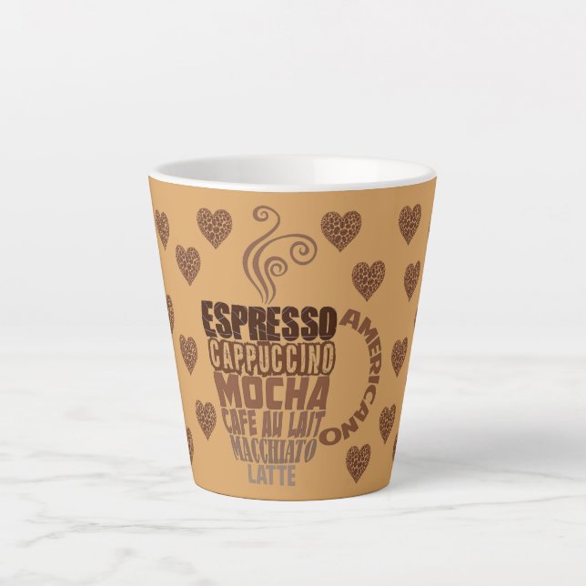 Caneca De Café Latte café expresso moca (Frente)