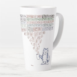 Caneca De Café Latte Café Forte para Cat