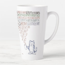 Caneca De Café Latte Café Forte para Cat