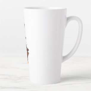 Caneca De Café Latte Café Forte Para Pessoas Atrasadas