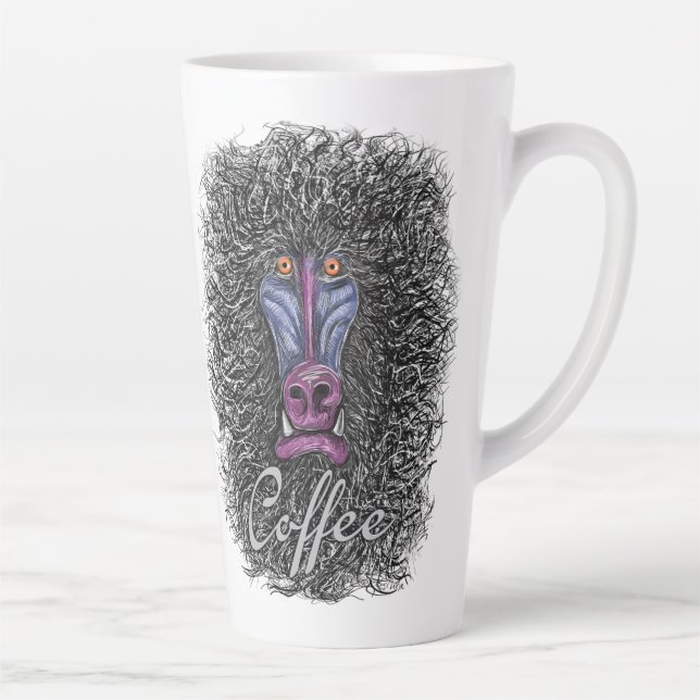 Caneca De Café Latte Café Mandrill (Direita)