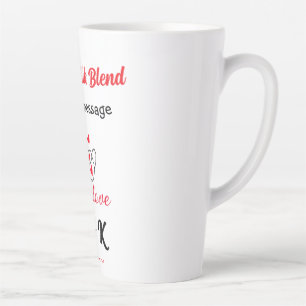 Caneca De Café Latte Café & mistura de leite amor casal café coração ve