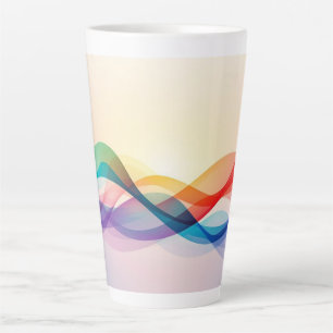 Caneca De Café Latte Café Moderno Castanho Simples
