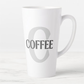 Caneca De Café Latte Café Monograma