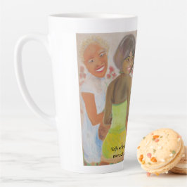 Caneca De Café Latte "Café No Jardim" Latte Mug