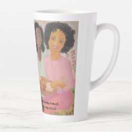 Caneca De Café Latte "Café No Jardim" Latte Mug