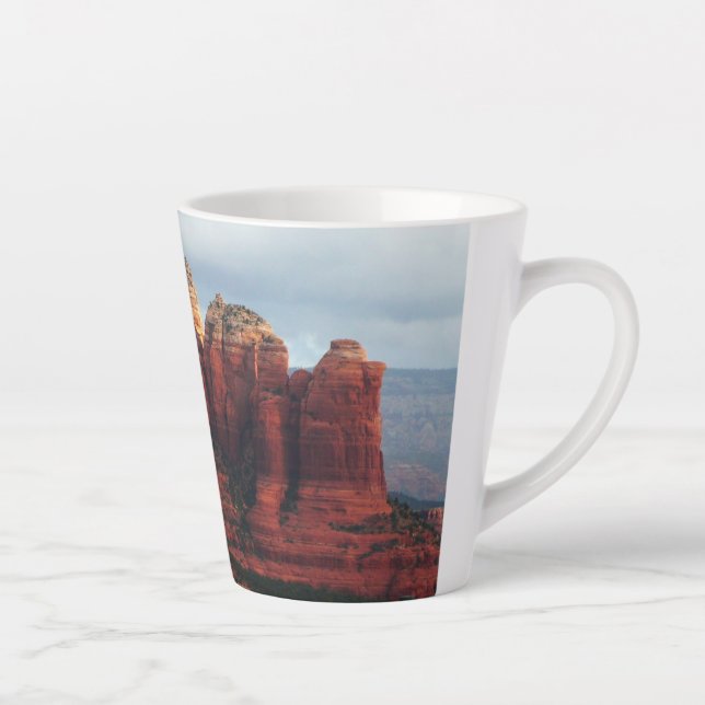Caneca De Café Latte Café Pot Rock Nublado em Sedona Arizona (Direita)