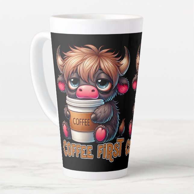 Caneca De Café Latte Café Primeiro  (Ângulo esquerdo)